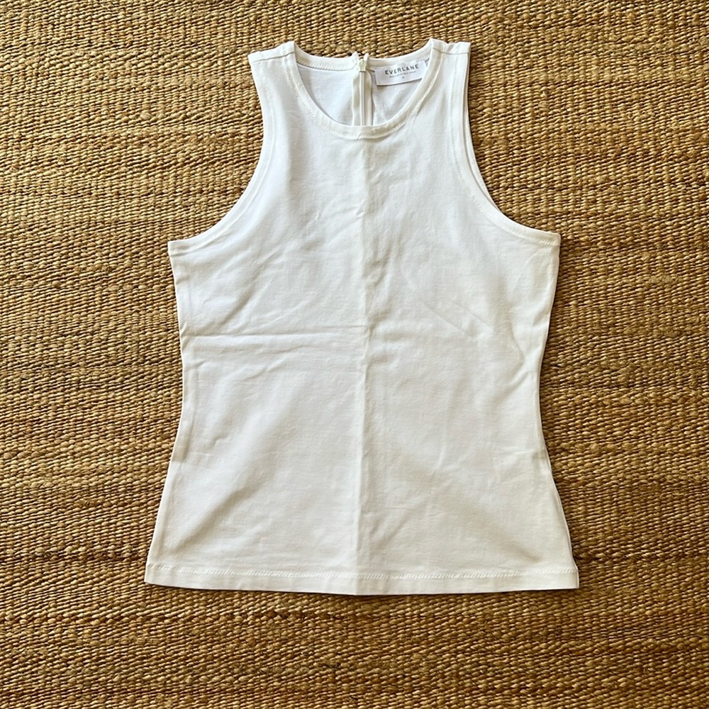 Everlane White Sleeveless Top Size M